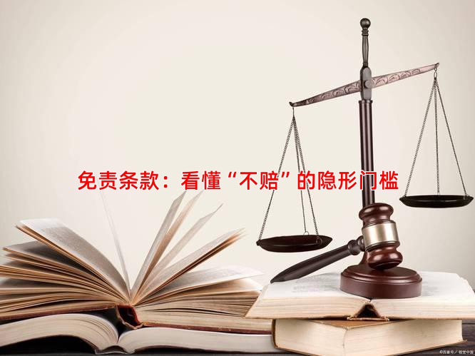 免责条款：看懂“不赔”的隐形门槛