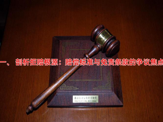 一、 剖析拒赔根源：赔偿标准与免责条款的争议焦点