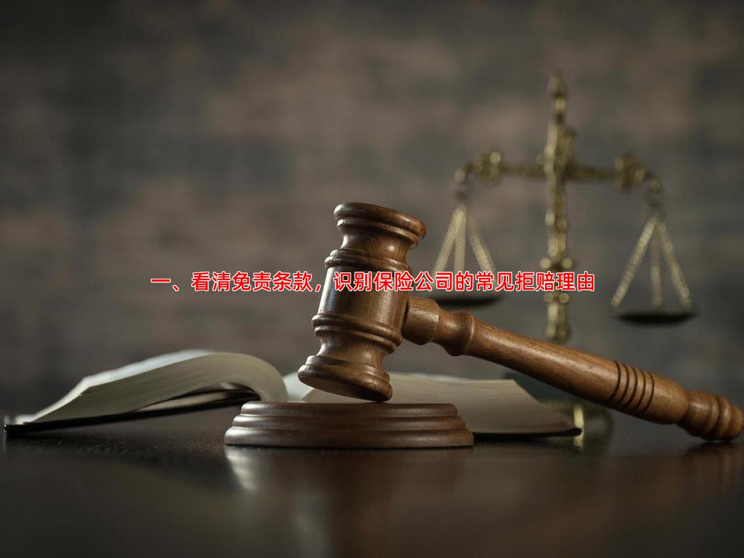一、看清免责条款，识别保险公司的常见拒赔理由