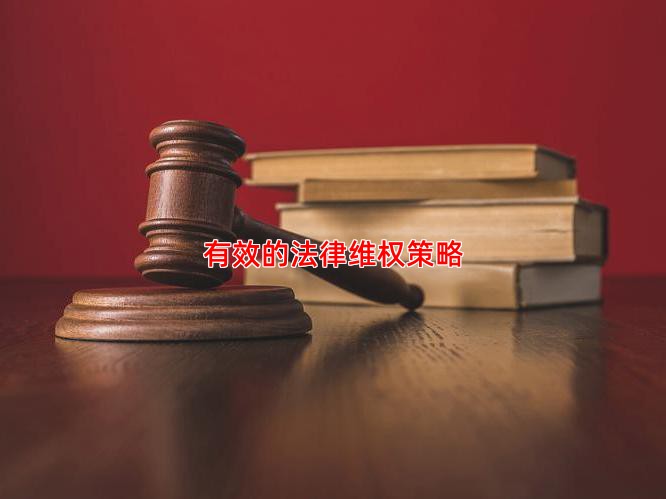 有效的法律维权策略