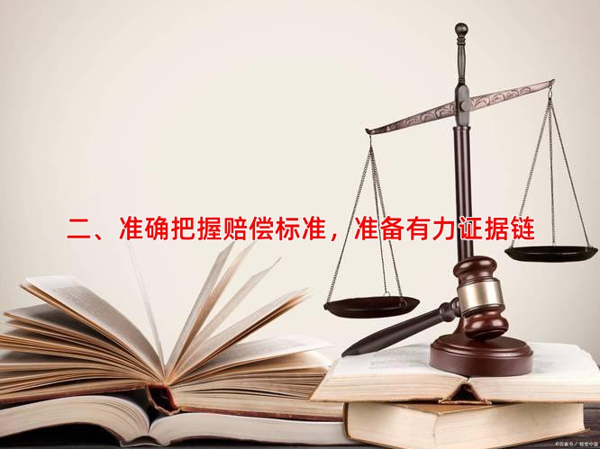 二、准确把握赔偿标准，准备有力证据链