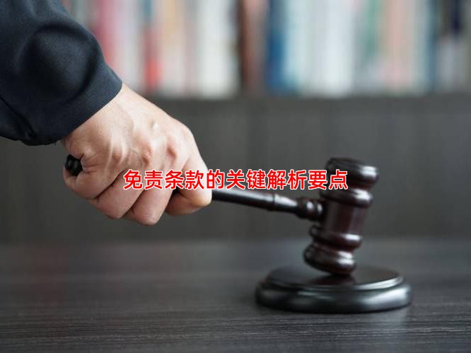 免责条款的关键解析要点