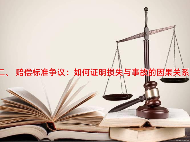 二、 赔偿标准争议：如何证明损失与事故的因果关系？