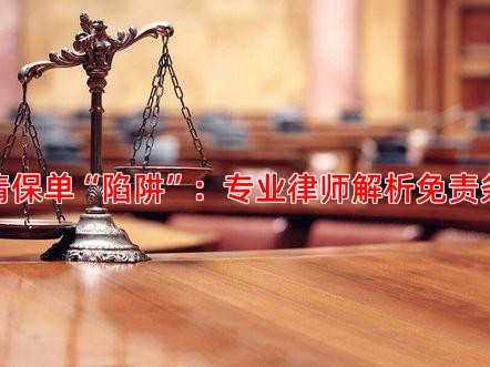 看清保单“陷阱”：专业律师解析免责条款