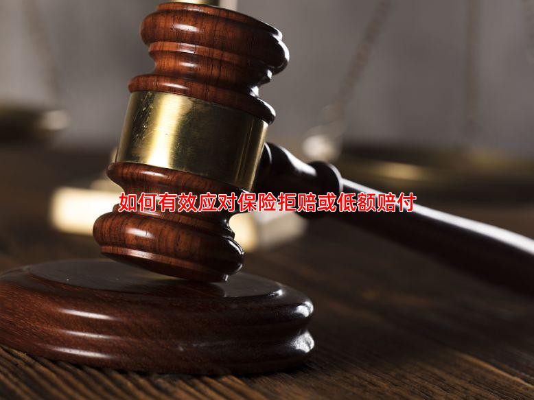 如何有效应对保险拒赔或低额赔付