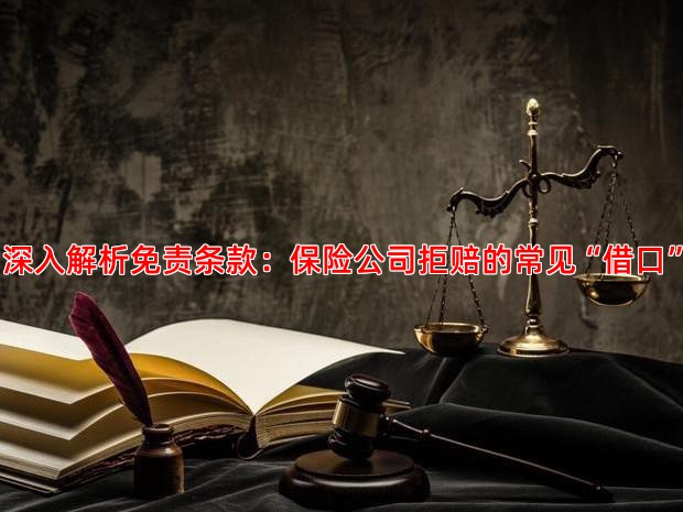 深入解析免责条款：保险公司拒赔的常见“借口”