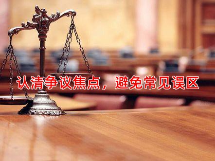 认清争议焦点，避免常见误区