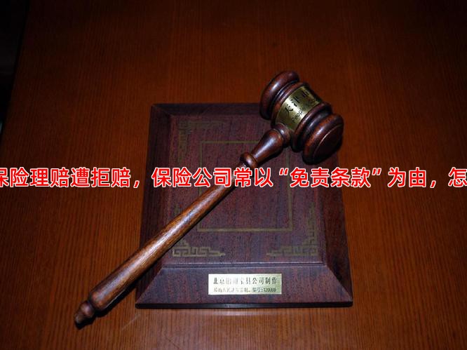 两全保险理赔遭拒赔，保险公司常以“免责条款”为由，怎么办？