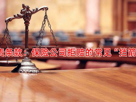 免责条款：保险公司拒赔的常见“挡箭牌”