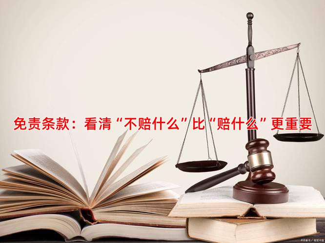 免责条款：看清“不赔什么”比“赔什么”更重要