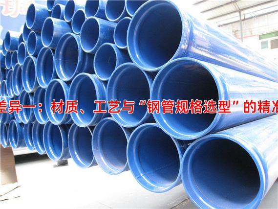 核心差異一：材質、工藝與“鋼管規格選型”的精準匹配
