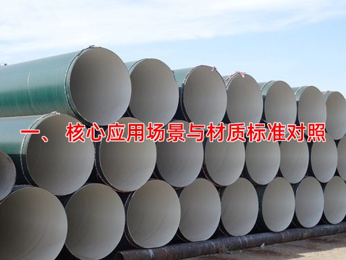 一、 核心应用场景与材质标准对照