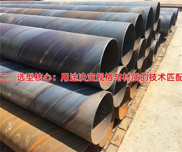 二、选型核心：用途决定规格与材质的技术匹配