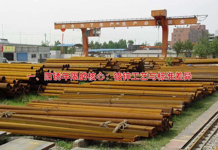 一、防锈年限的核心：镀锌工艺与标准差异