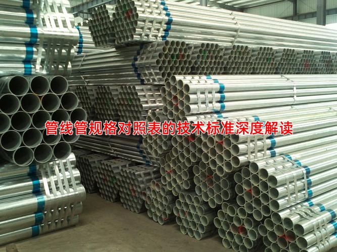 管线管规格对照表的技术标准深度解读