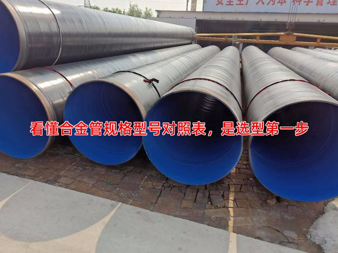 看懂合金管规格型号对照表，是选型**步
