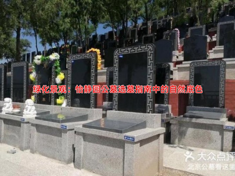 绿化景观：怡静园公墓选墓指南中的自然底色