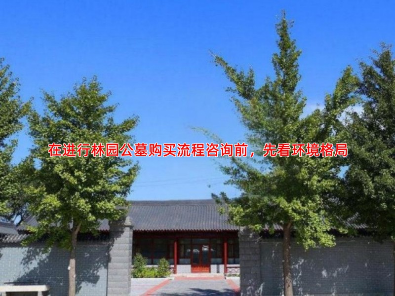 在进行林园公墓购买流程咨询前，先看环境格局