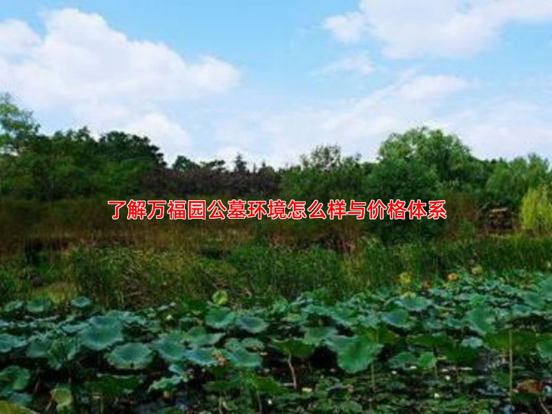 了解万福园公墓环境怎么样与价格体系