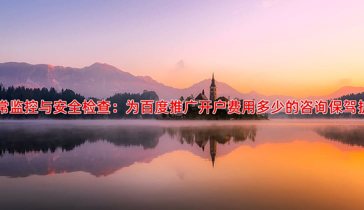 日常监控与安全检查：为百度推广开户费用多少的咨询保驾护航