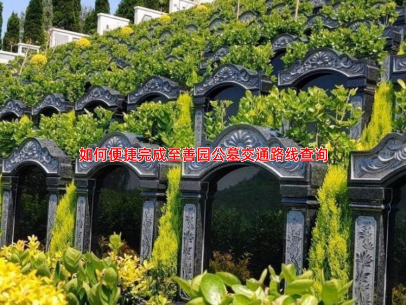如何便捷完成至善园公墓交通路线查询
