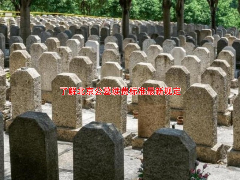 了解北京公墓续费标准新规定