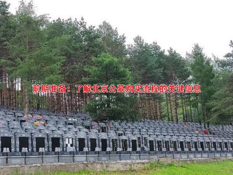 前期准备：了解北京公墓购买流程的关键信息