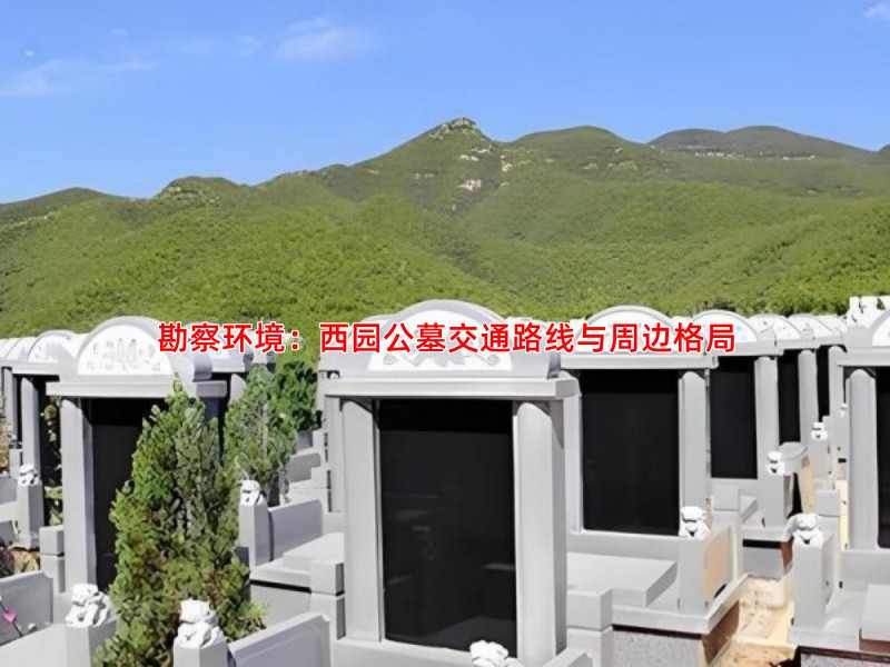 勘察环境：西园公墓交通路线与周边格局