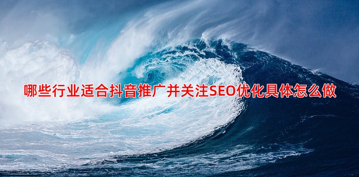 抖音推广适合什么行业中小商家也能做吗