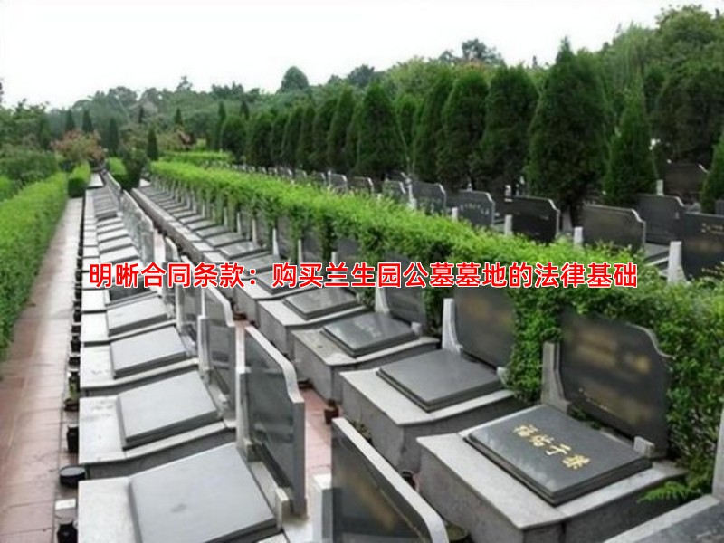 明晰合同条款：购买兰生园公墓墓地的法律基础