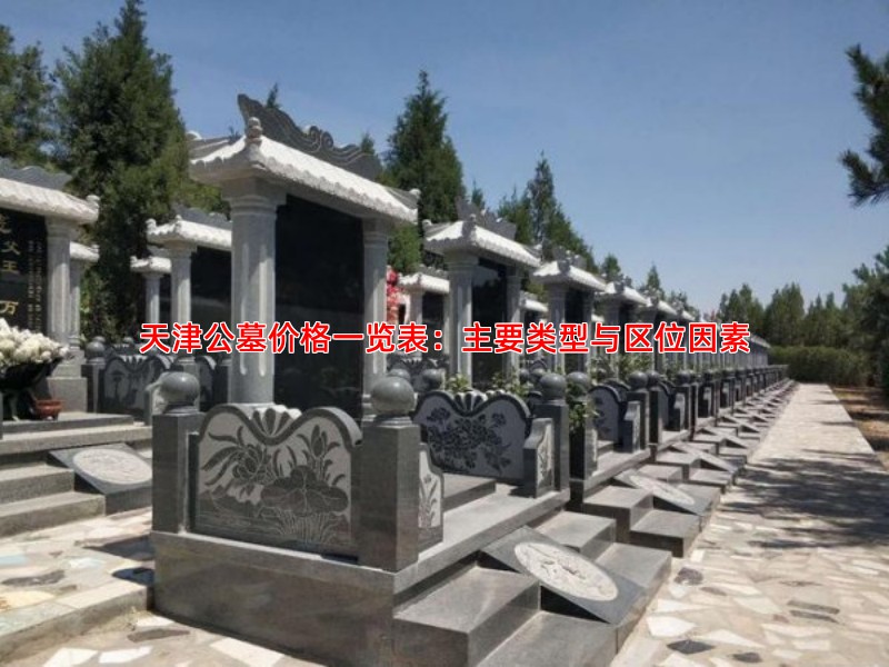 天津公墓价格一览表：主要类型与区位因素