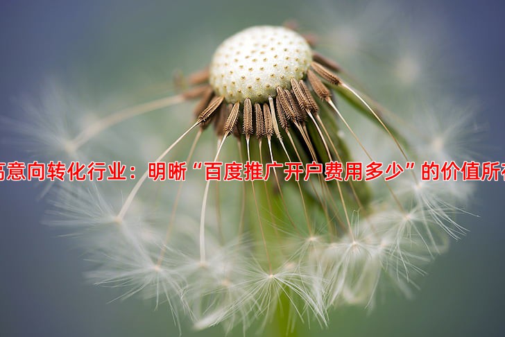 百度推广适合哪些行业企业投放广告