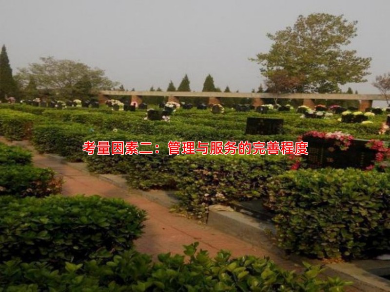 考量因素二：管理与服务的完善程度