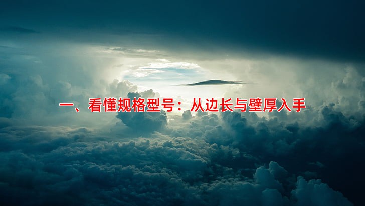 一、看懂规格型号：从边长与壁厚入手