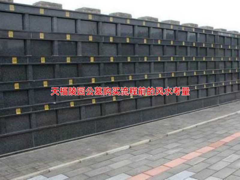 天福陵园公墓购买流程前的风水考量